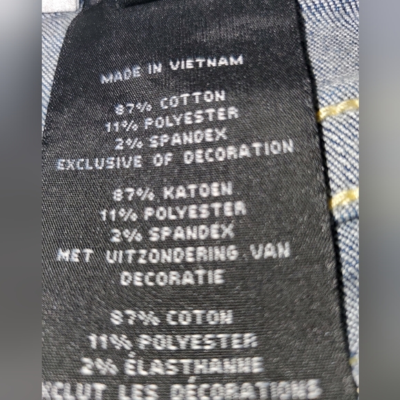 HARLEY DAVIDSON EMBELLISHED SIZE 12 WOMENS JEANS - Picture 5 of 9